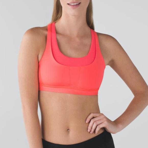 lululemon athletica Other - Lululemon Run Stuff Your Bra Orange Size 4